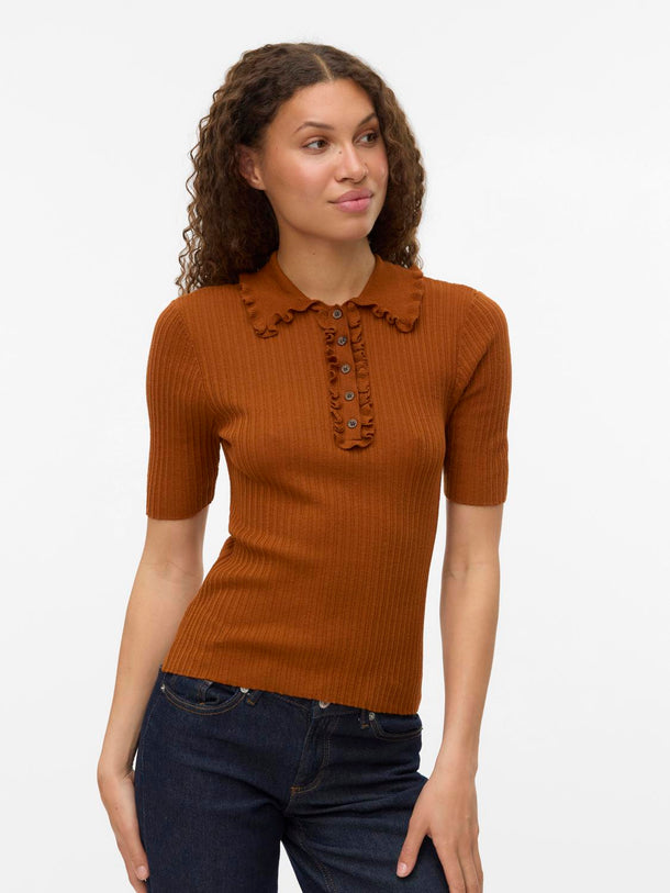 Product TOP TEJIDO SHIRI-Caramel Café - Image 4