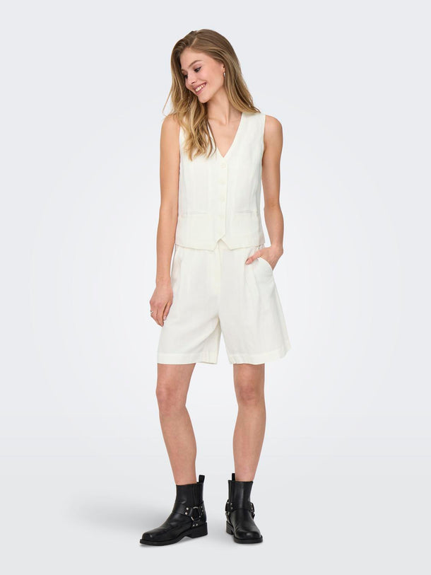 Product CHALECO SASTRERO LINO INDY-Cloud Dancer - Image 3