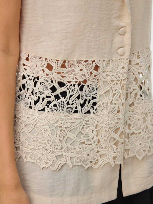 Product TOP SIN MANGAS AMIRA-Oatmeal - Image 4