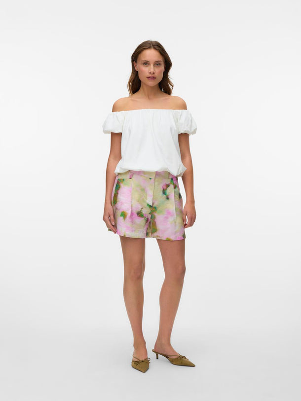 Product SHORT SASTRERO LIANA-Cloud Dancer AOP:ANNE PRINT - Image 1