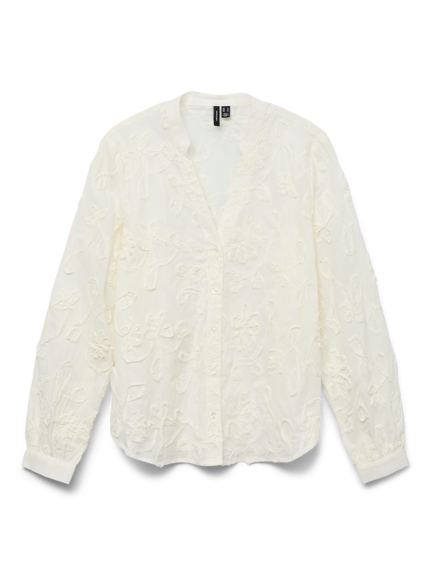 Product CAMISA BORDADA DAISY-Cloud Dancer - Image 3