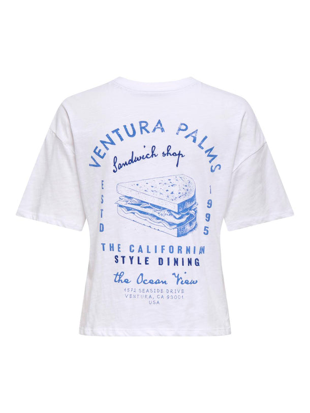 Product POLERA ESTAMPADA BONE-Bright White Print:Vitamin sandwich - Image 1