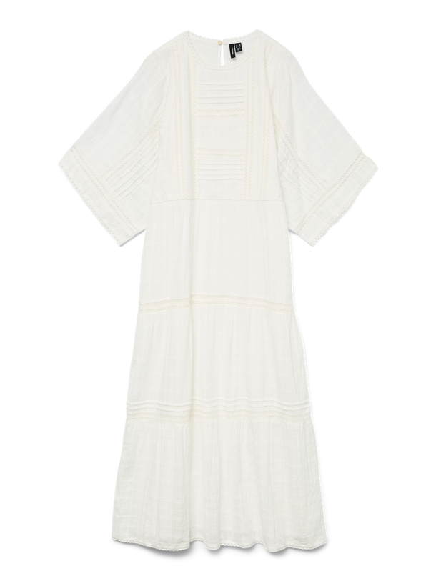 Product VESTIDO MAXI TEJIDO BERTINE-Snow White - Image 3