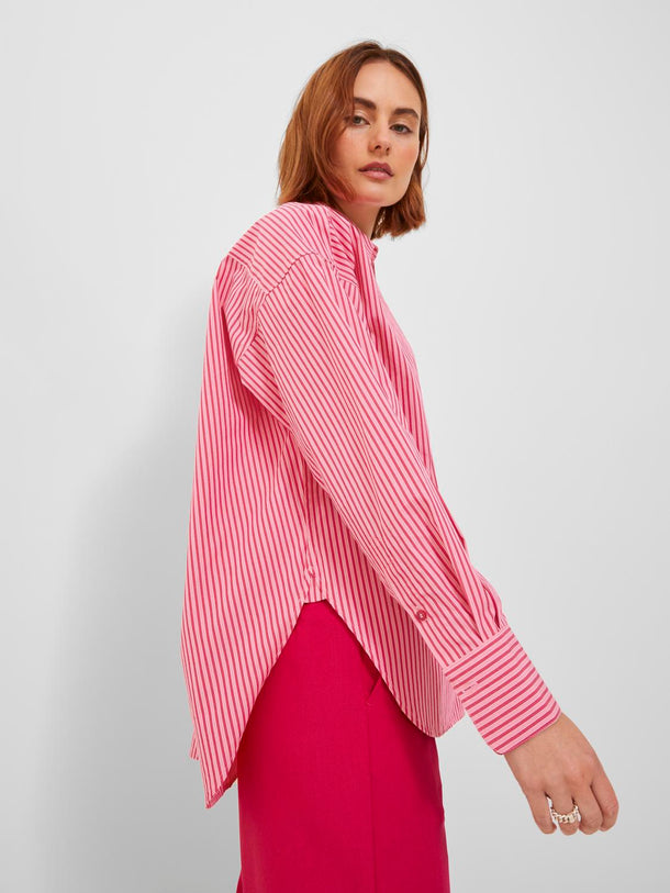Product CAMISA RELAXED POPELÍN JAMIE-Cerise Stripes:STRIPE - Image 1